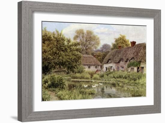 Cottages at Lake, Near Salisbury, Wilts-Alfred Robert Quinton-Framed Giclee Print