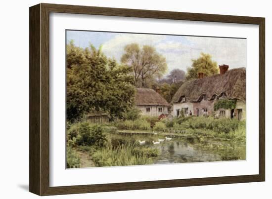 Cottages at Lake, Near Salisbury, Wilts-Alfred Robert Quinton-Framed Giclee Print