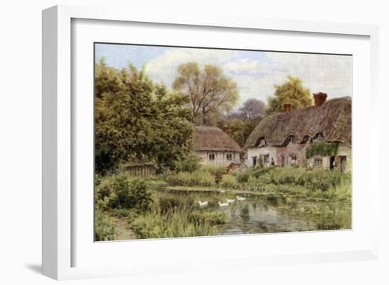 Cottages at Lake, Near Salisbury, Wilts-Alfred Robert Quinton-Framed Giclee Print