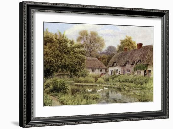 Cottages at Lake, Near Salisbury, Wilts-Alfred Robert Quinton-Framed Giclee Print