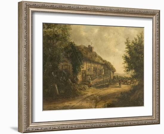 Cottages at Petersfield Hampshire, 1839-William Kidd-Framed Giclee Print