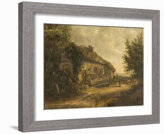 Cottages at Petersfield Hampshire, 1839-William Kidd-Framed Giclee Print