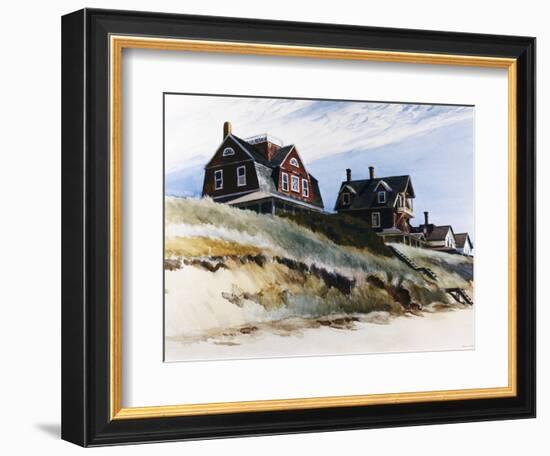 Cottages at Wellfleet-Edward Hopper-Framed Premium Giclee Print