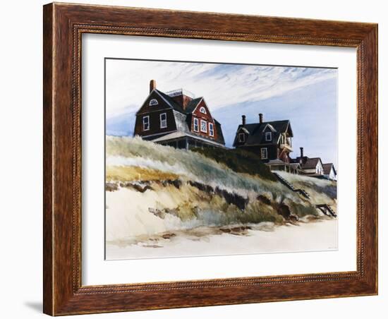 Cottages at Wellfleet-Edward Hopper-Framed Giclee Print