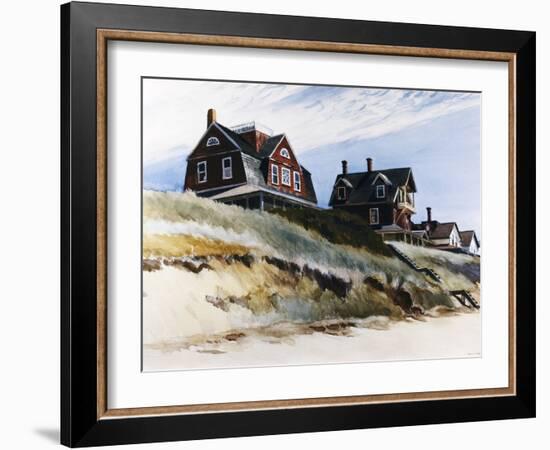 Cottages at Wellfleet-Edward Hopper-Framed Giclee Print