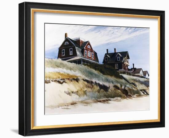 Cottages at Wellfleet-Edward Hopper-Framed Giclee Print