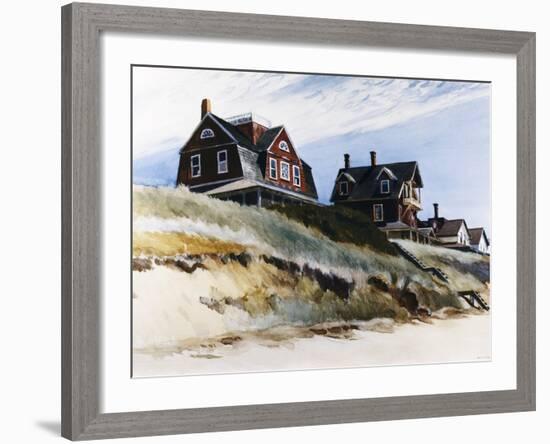 Cottages at Wellfleet-Edward Hopper-Framed Giclee Print