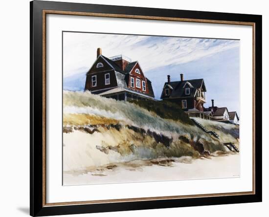 Cottages at Wellfleet-Edward Hopper-Framed Giclee Print