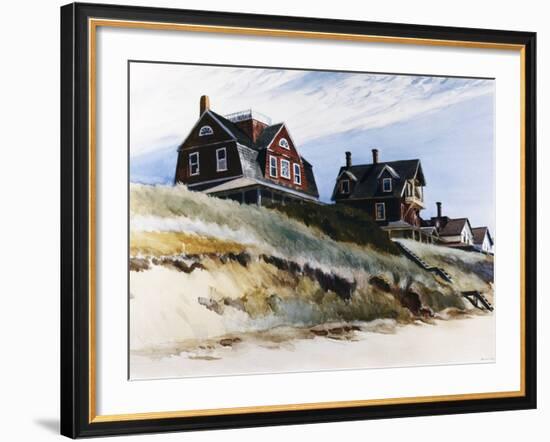 Cottages at Wellfleet-Edward Hopper-Framed Giclee Print