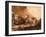 Cottages before a Stormy Sky-Rembrandt van Rijn-Framed Giclee Print