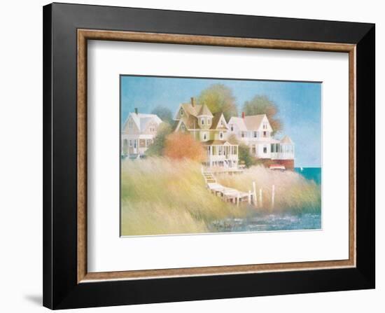 Cottages by the Sea-Albert Swayhoover-Framed Giclee Print