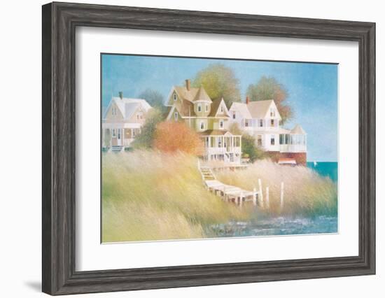 Cottages by the Sea-Albert Swayhoover-Framed Giclee Print