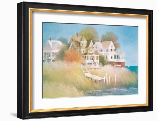 Cottages by the Sea-Albert Swayhoover-Framed Giclee Print