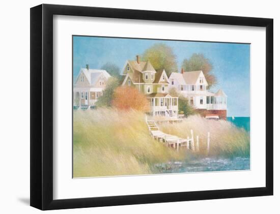 Cottages by the Sea-Albert Swayhoover-Framed Giclee Print