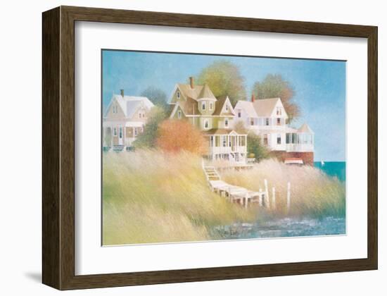 Cottages by the Sea-Albert Swayhoover-Framed Giclee Print