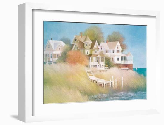 Cottages by the Sea-Albert Swayhoover-Framed Giclee Print