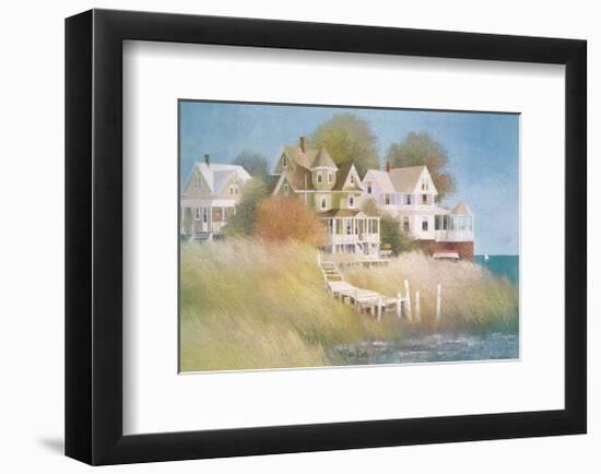 Cottages by the Sea-Albert Swayhoover-Framed Art Print