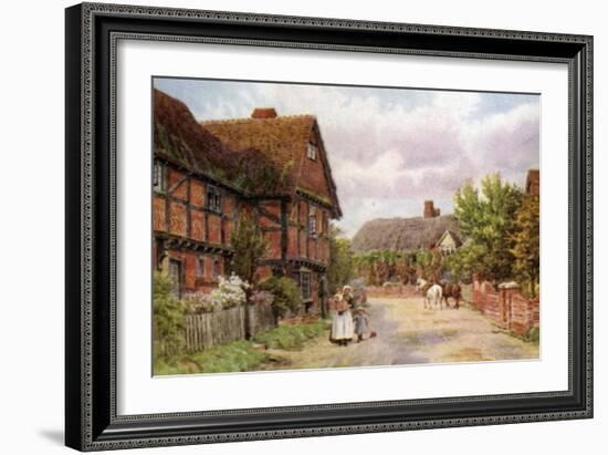 Cottages, East Hagbourne-Alfred Robert Quinton-Framed Giclee Print