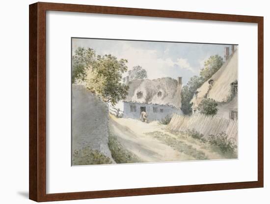 Cottages in a Village Street-John Baptist Malchair-Framed Giclee Print