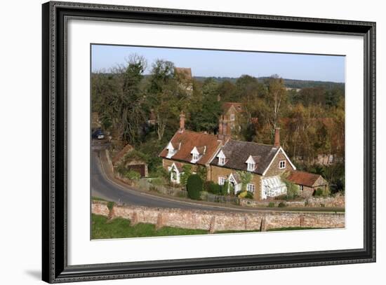 Cottages in the Village of Castle Rising, Kings Lynn, Norfolk, 2005-Peter Thompson-Framed Photographic Print