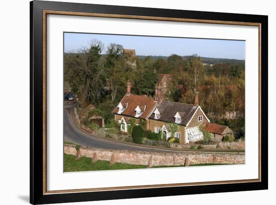 Cottages in the Village of Castle Rising, Kings Lynn, Norfolk, 2005-Peter Thompson-Framed Photographic Print