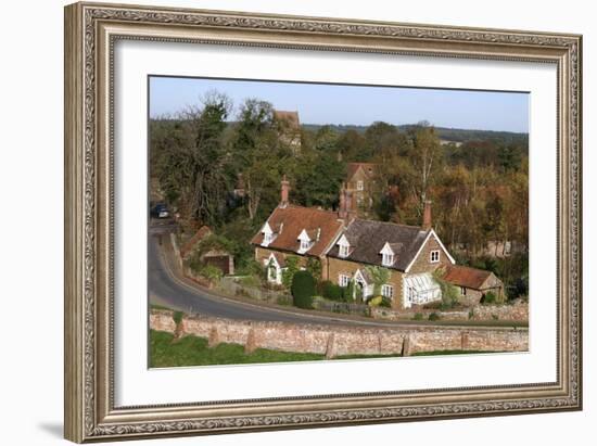 Cottages in the Village of Castle Rising, Kings Lynn, Norfolk, 2005-Peter Thompson-Framed Photographic Print