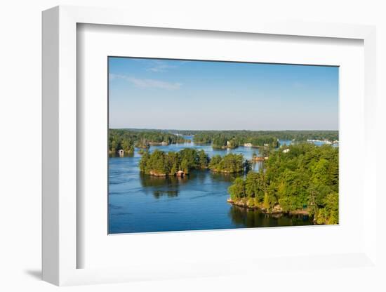 Cottages in Thousand Islands region of Ontario, Canada-null-Framed Photographic Print