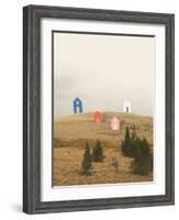 Cottages on Big Horn-Danielle Kroll-Framed Giclee Print