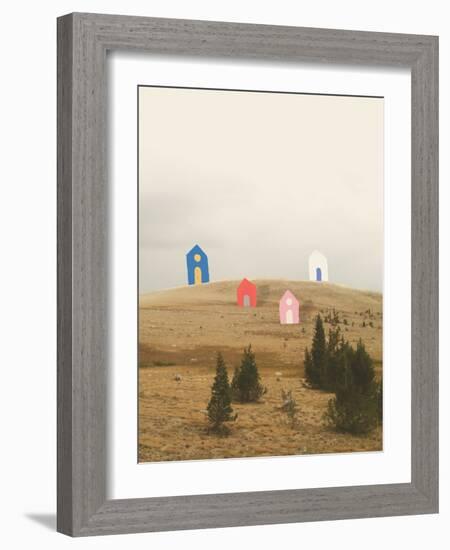 Cottages on Big Horn-Danielle Kroll-Framed Giclee Print