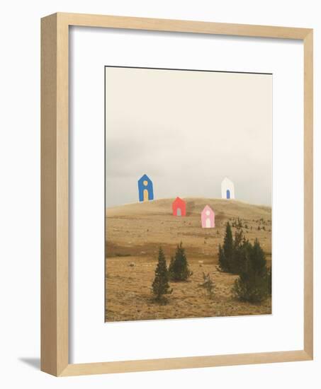 Cottages on Big Horn-Danielle Kroll-Framed Giclee Print