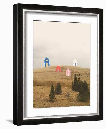 Cottages on Big Horn-Danielle Kroll-Framed Giclee Print