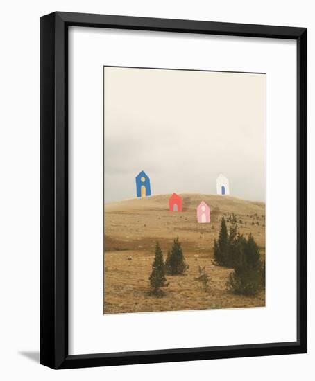 Cottages on Big Horn-Danielle Kroll-Framed Giclee Print