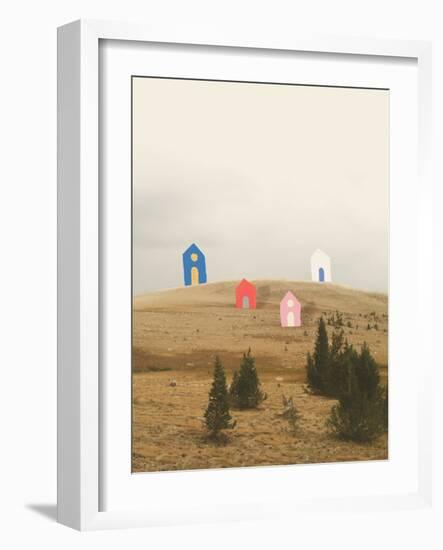 Cottages on Big Horn-Danielle Kroll-Framed Giclee Print