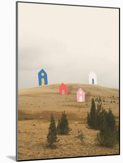 Cottages on Big Horn-Danielle Kroll-Mounted Giclee Print