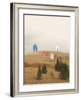 Cottages on Big Horn-Danielle Kroll-Framed Giclee Print