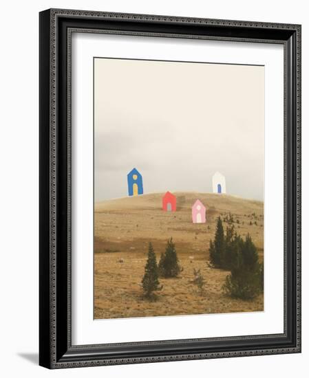 Cottages on Big Horn-Danielle Kroll-Framed Giclee Print