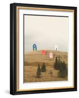 Cottages on Big Horn-Danielle Kroll-Framed Giclee Print