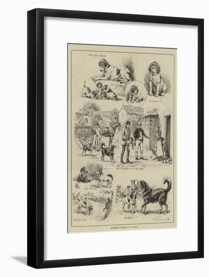 Cottesmore Puppies Put to Walk-S.t. Dadd-Framed Giclee Print