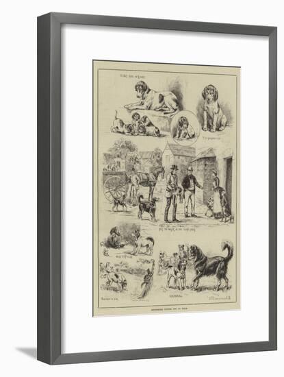 Cottesmore Puppies Put to Walk-S.t. Dadd-Framed Giclee Print