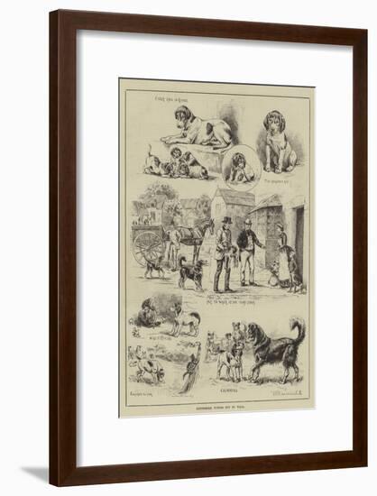 Cottesmore Puppies Put to Walk-S.t. Dadd-Framed Giclee Print