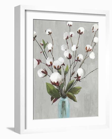 Cotton Ball Flowers II-Asia Jensen-Framed Art Print