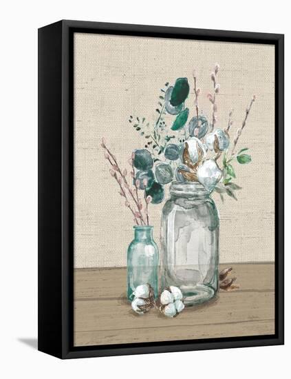 Cotton Bouquet II No Pattern-Mary Urban-Framed Stretched Canvas