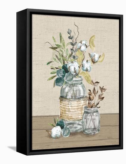 Cotton Bouquet III No Pattern-Mary Urban-Framed Stretched Canvas