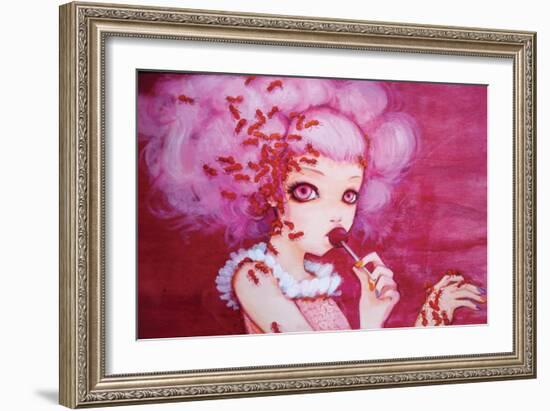Cotton Candy Curly Cue-Camilla D'Errico-Framed Art Print