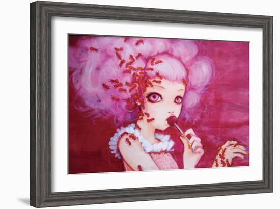 Cotton Candy Curly Cue-Camilla D'Errico-Framed Art Print