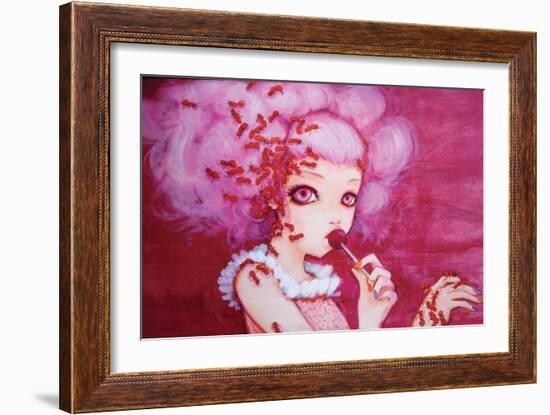 Cotton Candy Curly Cue-Camilla D'Errico-Framed Art Print