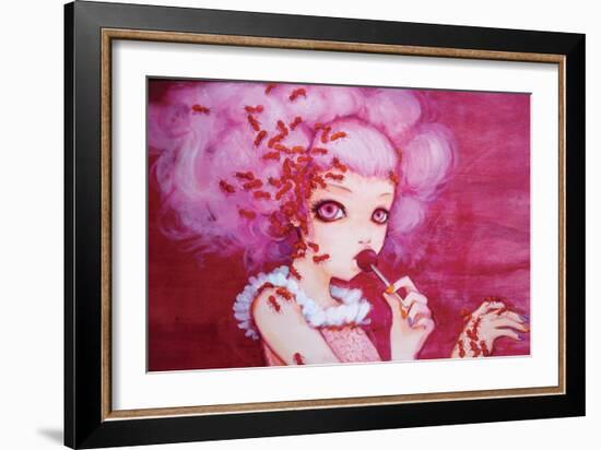 Cotton Candy Curly Cue-Camilla D'Errico-Framed Art Print