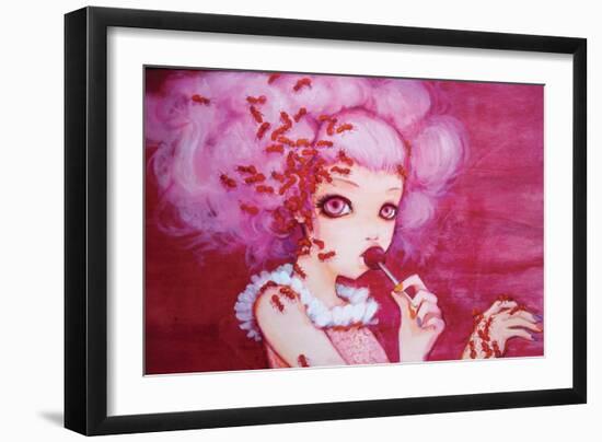 Cotton Candy Curly Cue-Camilla D'Errico-Framed Art Print