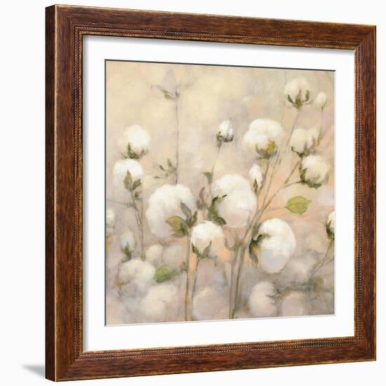 Cotton Field Crop-Julia Purinton-Framed Art Print