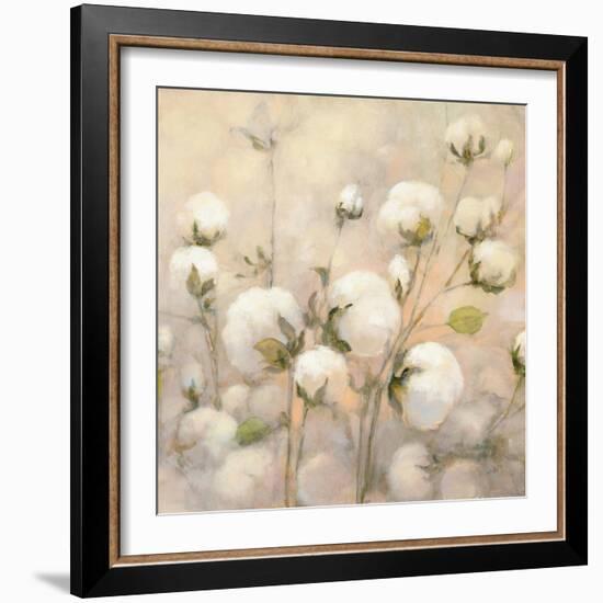 Cotton Field Crop-Julia Purinton-Framed Art Print